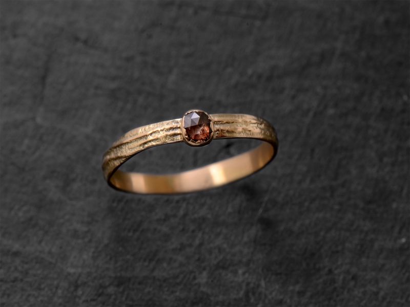 Sitia Rosecut gold ring by Emmanuelle Zysman
