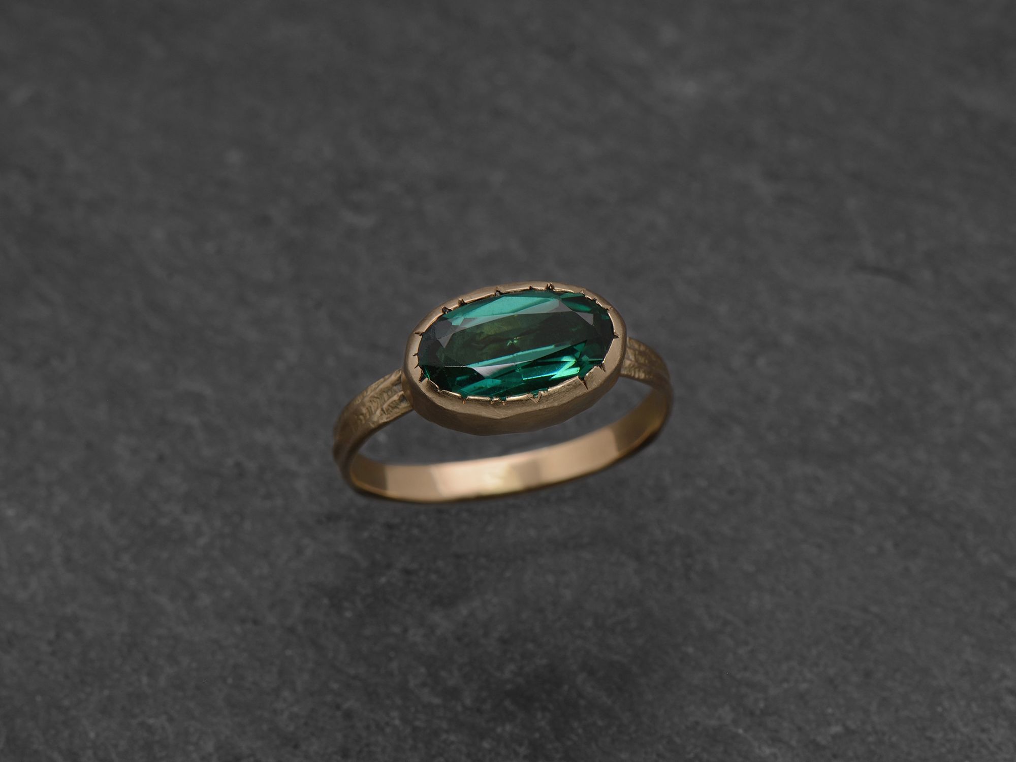 Ana Sitia 'navette' ring by Emmanuelle Zysman