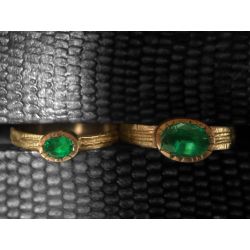 Ana Sitia emerald rings by Emmanuelle Zysman
