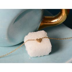 Sweetheart yellow gold necklace by Emmanuelle Zysman