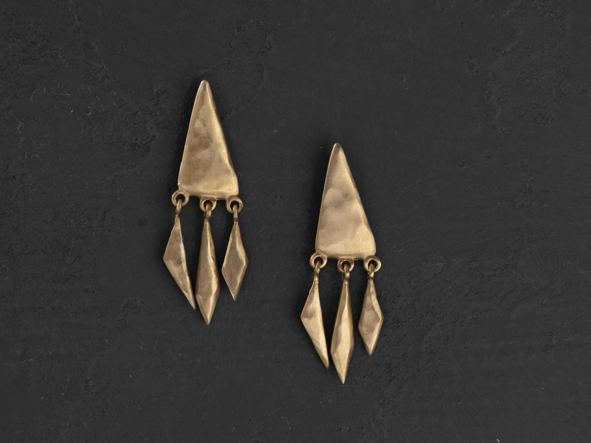 Stromboli vermeil earrings by Emmanuelle Zysman
