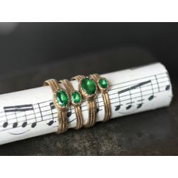 Ana Sitia emerald rings by Emmanuelle Zysman