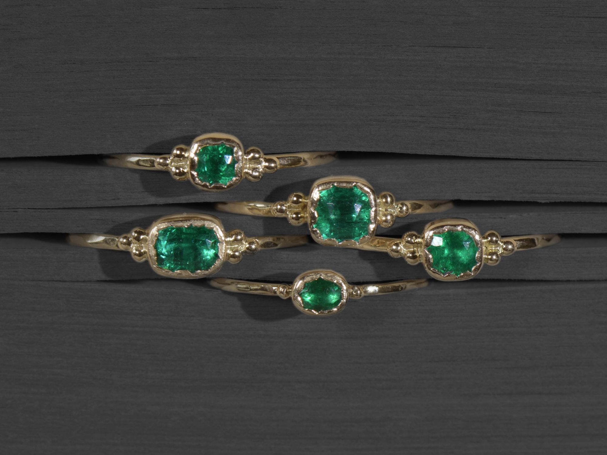 New Baby emerald ring by Emmanuelle Zysman