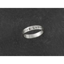 Till Death silver ring for men by Emmanuelle Zysman