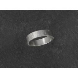 Vladimir rhodium plated silver ring for men by Emmanuelle Zysman