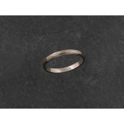 Lorelei hammered champagne white gold  ring for men