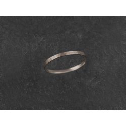 Mon Cheri large white gold ring for men by Emmanuelle Zysman