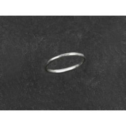 Mon Cheri large and rounded white gold ring for men