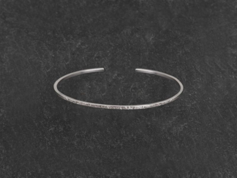 Pegase palladium plated silver thin bracelet for men by Emmanuelle Zysman