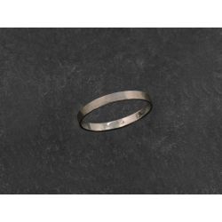 Mon Cheri 2.5 hammered white gold ring for men by Emmanuelle Zysman