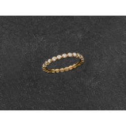 Honey fullmoon yellow gold ring by Emmanuelle Zysman