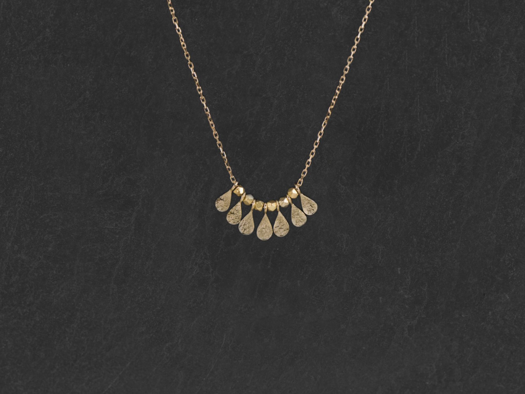 Java yellow gold necklace by Emmanuelle Zysman