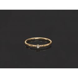 Baby Solitaire 20/10 yellow gold diamond ring