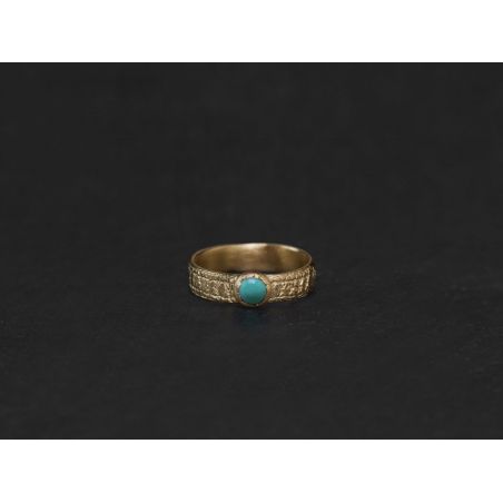 Ida turquoise and vermeil Ring by Emmanuelle Zysman