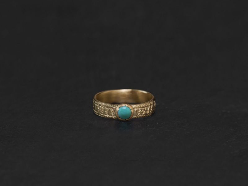 Ida turquoise and vermeil Ring by Emmanuelle Zysman