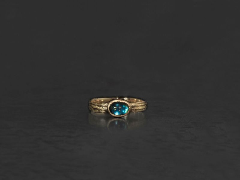 Sitia blue tourmaline ring