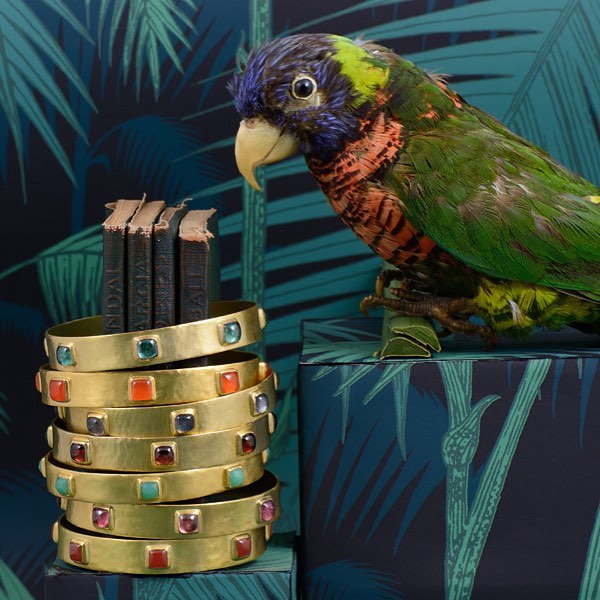 Emmanuelle Zysman : compo de bracelets Frida vermeil